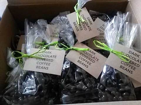 Chocolate covered coffee beans 