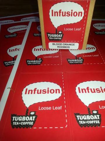 Our first tea labels 