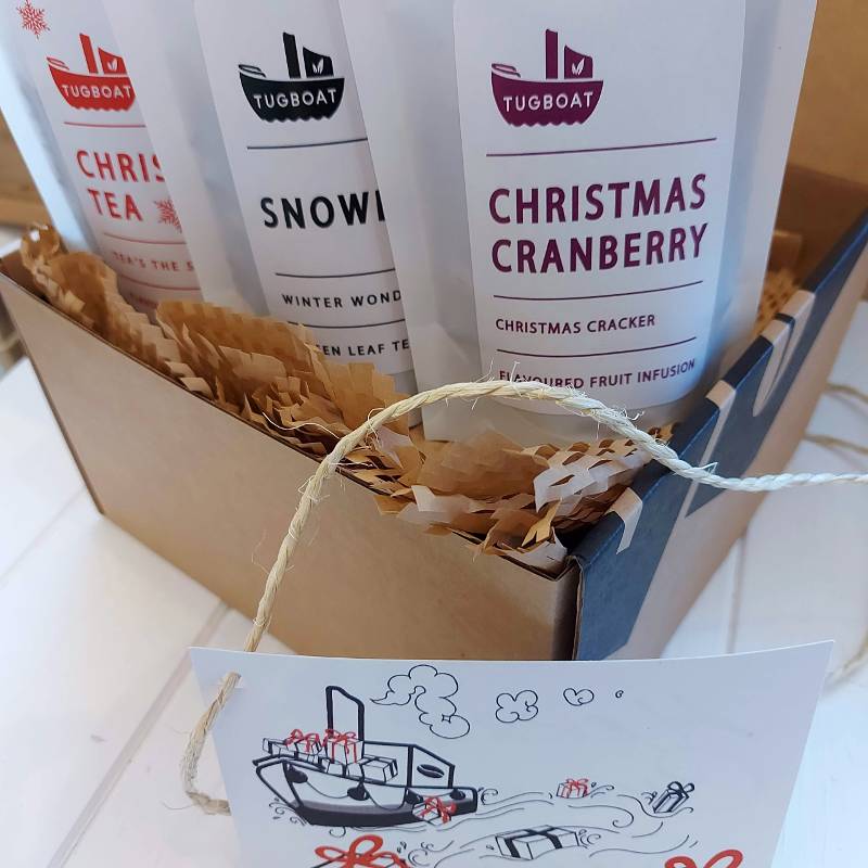 Christmas Tea & Biscotti Gift Box