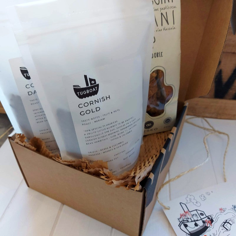 Cornish Coffee & Biscotti Gift Box