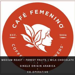 Peru Cafe Femenino Coffee Single Origin Beans -Medium Roast